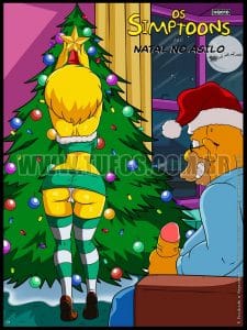 El abuelo Simpson le da una culeada navideña a Lisa